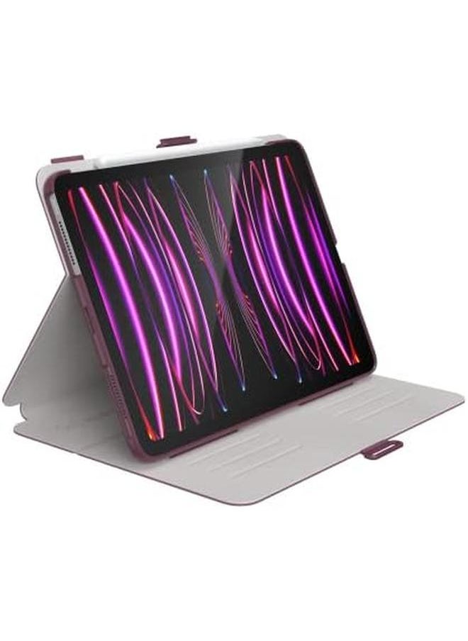 Speck - Case For iPad Pro 4Th Generation 11 Inch Drop And Camera Protection Slim Multi Range Stand Pencil Holder Plumberry Crushed Crepepink - Image 1