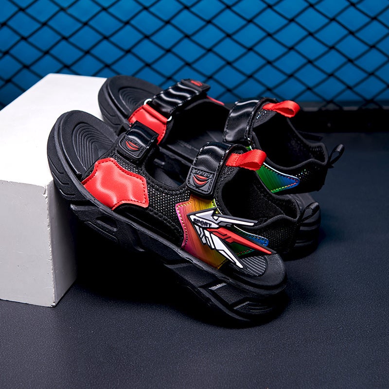 Children'S Sandals 2023 Hollow Soft Bottom Non-Slip Children'S Shoes Handsome Boys Casual Beach Shoes - Image 5