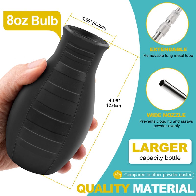 Sbestily Diatomaceous Earth Powder Duster, Extendable Long Tubes from 5'' to 22'', Garden and Indoor, Large Bulb Handheld Insect Treatment Spreader Applicator, Puffer, Spray Bottle - Image 4