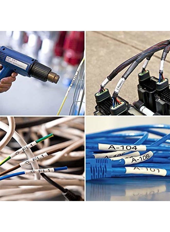 Absonic 3-Pack Hse211 5.8mm Black on White Label Tape Compatible for Brother Hse-211 Hs-211 Hs211 P Touch Heat Shrink Tubing Tape Hse Label 1/4 inch for PT-D220 PT-D210 PT-E500 PT-E300 PT-E550W - Image 5