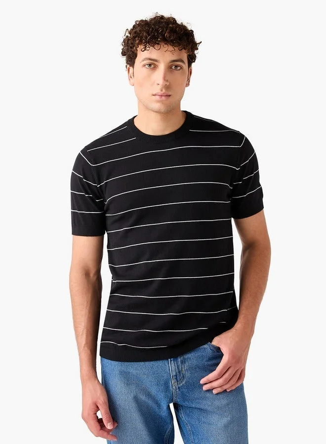 Splash FAV Striped Crew Neck T-shirt
