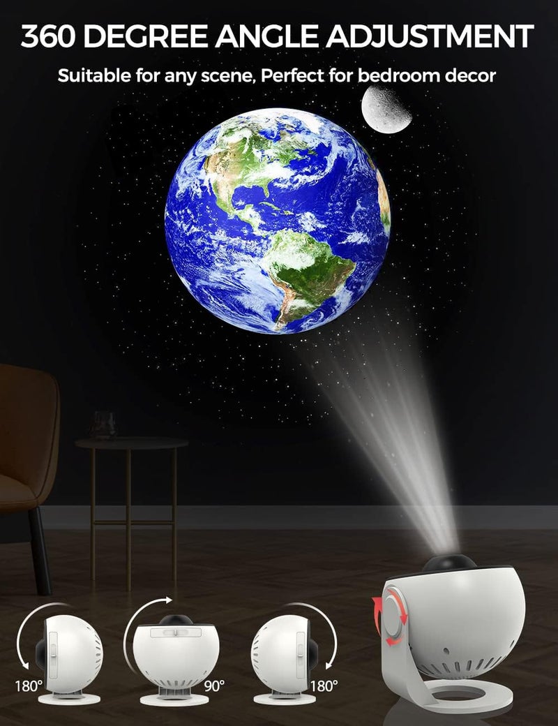 VanSmaGo Plastic Projector-Star Projector-360 Degree Auto Rotation-Timed Starry Planetarium Projector -Night Light-Lights For Room Decor-Unique Gift For Children-Kids Gifts - Image 5