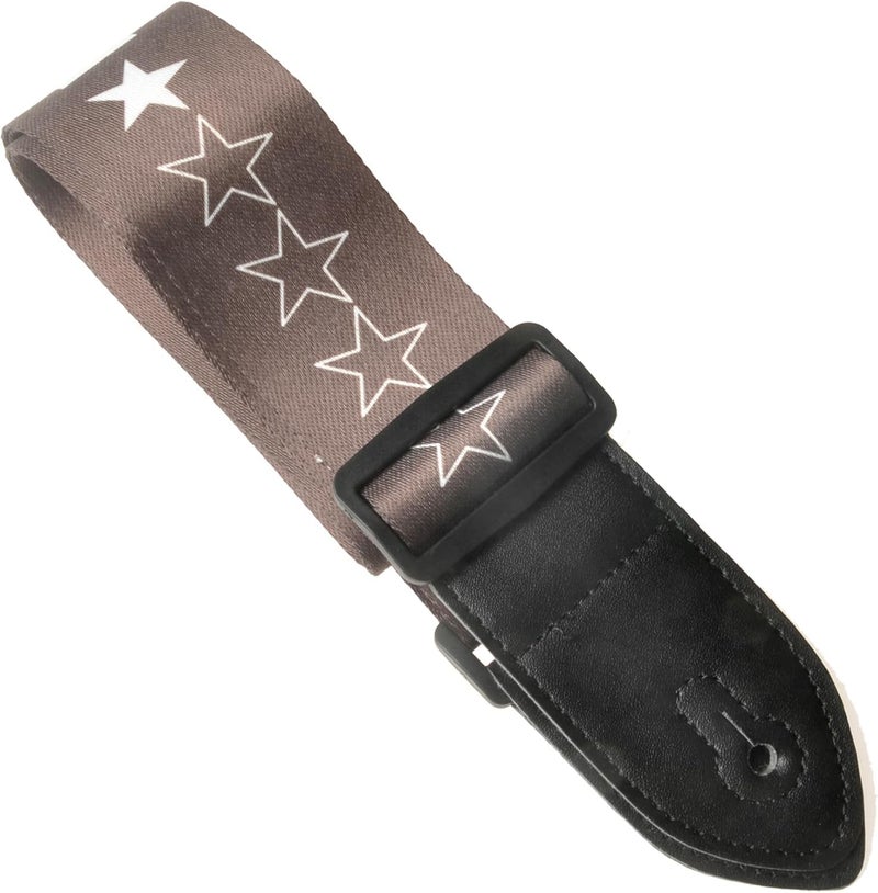 PERLMAN Guitar Strap for Acoustic Electric Guitar Bass, Vintage Woven Guitar Straps Adjustable with PU Leather Ends - Image 4