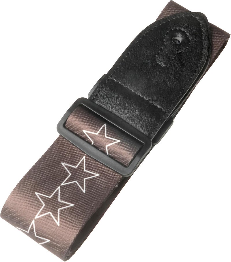 PERLMAN Guitar Strap for Acoustic Electric Guitar Bass, Vintage Woven Guitar Straps Adjustable with PU Leather Ends - Image 3
