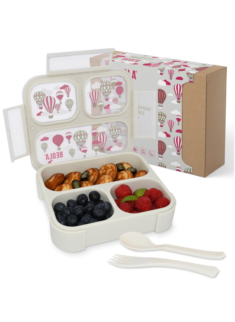BEOLA Multi Compartment Lunch Box For Kids Adults, 3Magic Sky  - Image 2
