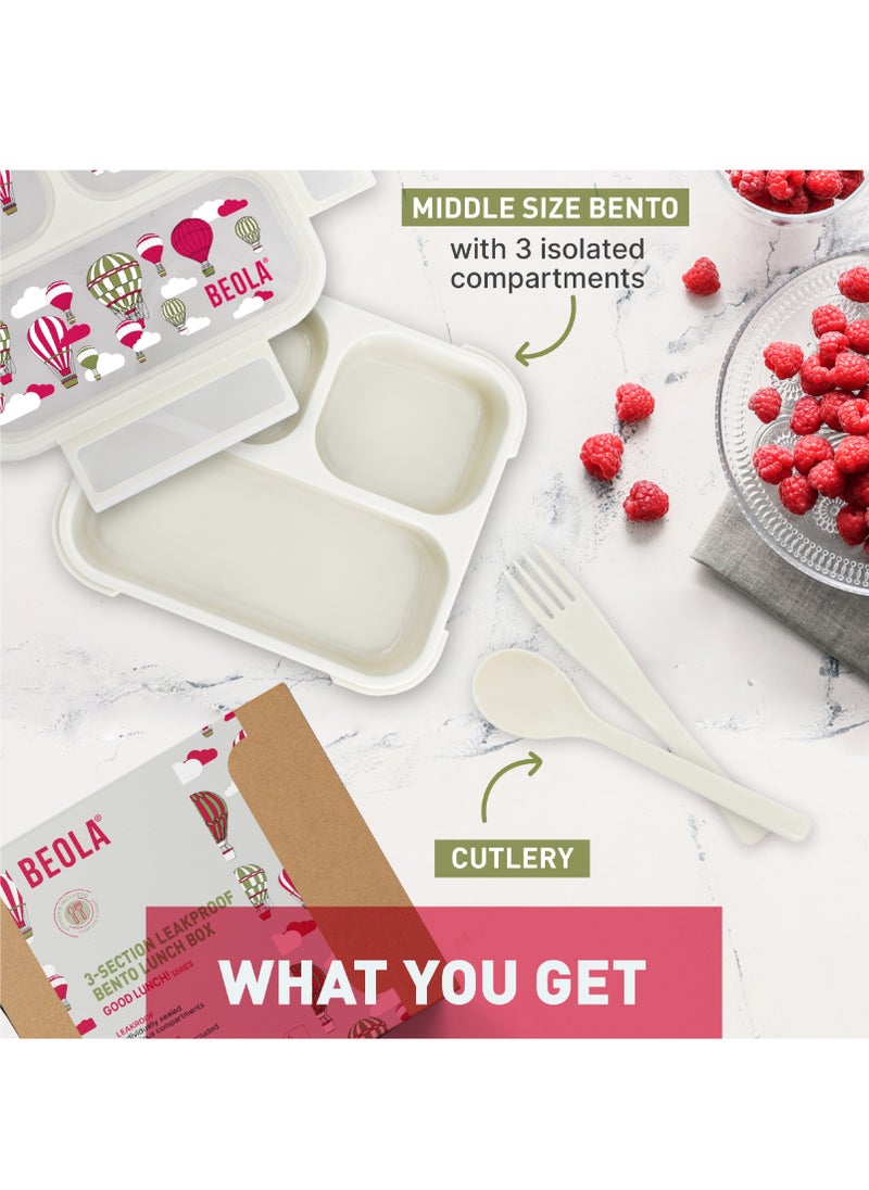 BEOLA Multi Compartment Lunch Box For Kids Adults, 3Magic Sky  - Image 3