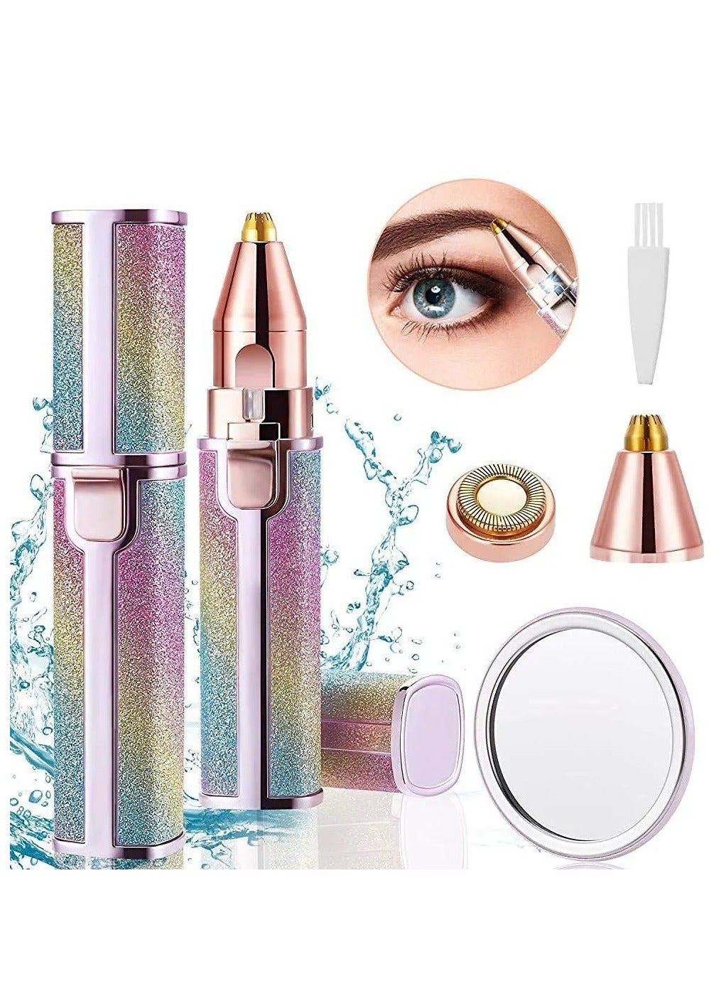 2 in 1 Rechargeable USB Painless Face & Eyebrow Hair Remover