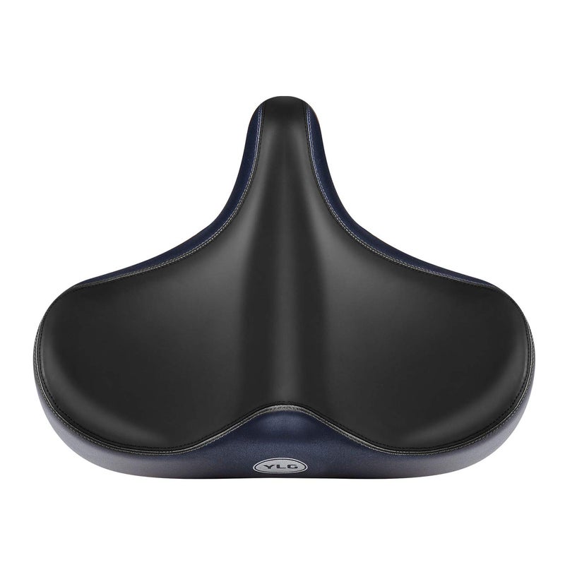 YLG Oversized Comfort Bike Seat Comfortable Replacement Bike Saddle Memory Foam Soft Bike Saddle Waterproof Universal Fit Bicycle Seat for Women Men (b-Indoor) - Image 1