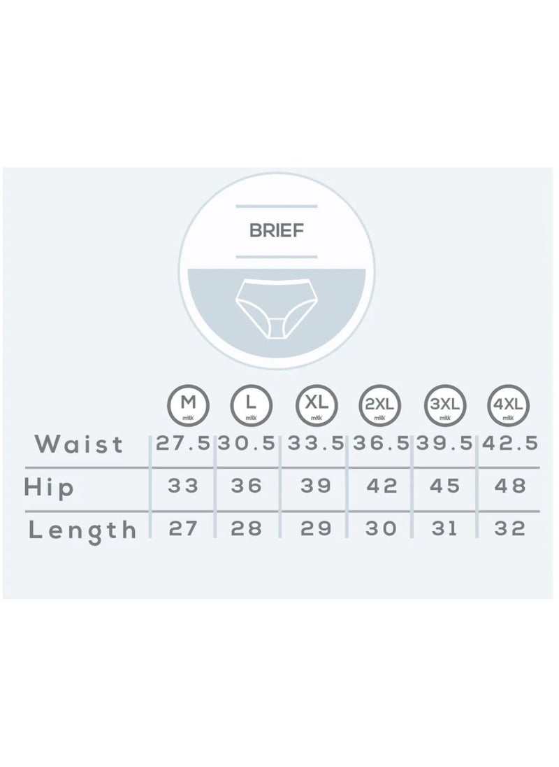 Milk - Set of 3 Printed Women's Cotton Underwear Brief - Image 1