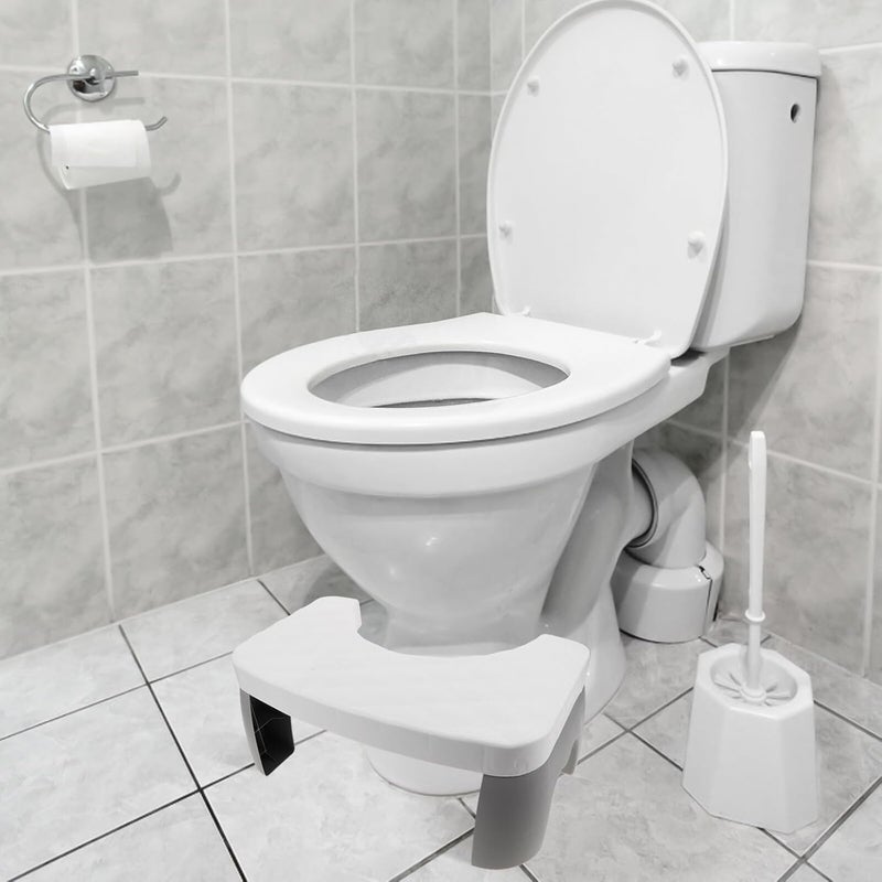 Bathroom Footrest Stool for Adults Non-Slip Thickened Toilet Step Stool with Anti-Skid Pad for Improved Squatting Posture and Bathroom Support - Image 5