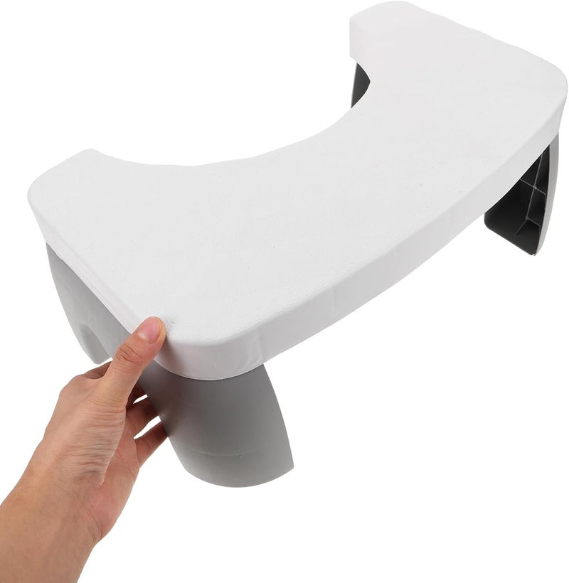 Bathroom Footrest Stool for Adults Non-Slip Thickened Toilet Step Stool with Anti-Skid Pad for Improved Squatting Posture and Bathroom Support - Image 4