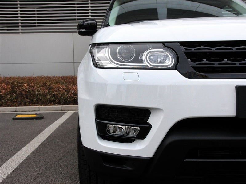 METYOUCAR Black ABS Front Light Lamp Strips Cover Trim For Land Rover Range Rover Sport 2014-2017 - Image 1