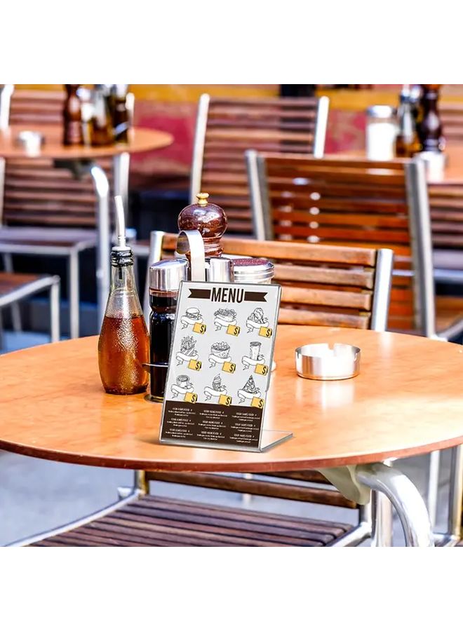 10pcs Acrylic Photo Frames With Back Tilt Transparent Plastic Desktop Display Stands - Image 5