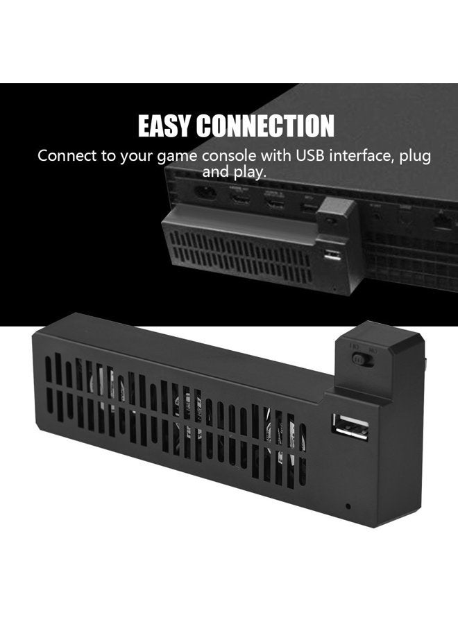 ZERONE Cooling Fan Docking Station External Cooler Stand With 3 Cooling Fan Heat Reducing USB External Cooling Fan Side Mounted for XBOX ONE X Game Console - Image 4