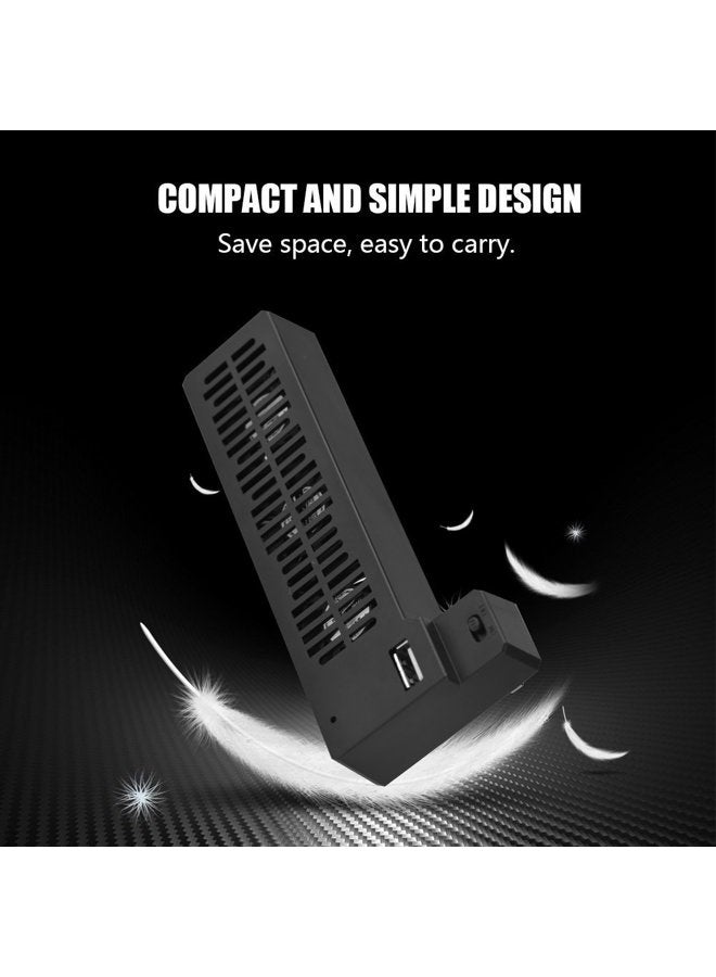 ZERONE Cooling Fan Docking Station External Cooler Stand With 3 Cooling Fan Heat Reducing USB External Cooling Fan Side Mounted for XBOX ONE X Game Console - Image 3