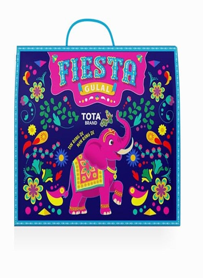 Tota Fiesta Gulal Holi Colour Gift Pack | Organic Holi Gulal for Safe and Natural Holi | Skin Friendly Easy to Wash Herbal Holi Colors Powder - Set of 5 Holi Colours Powder in Attractive Bag Packing - Image 4