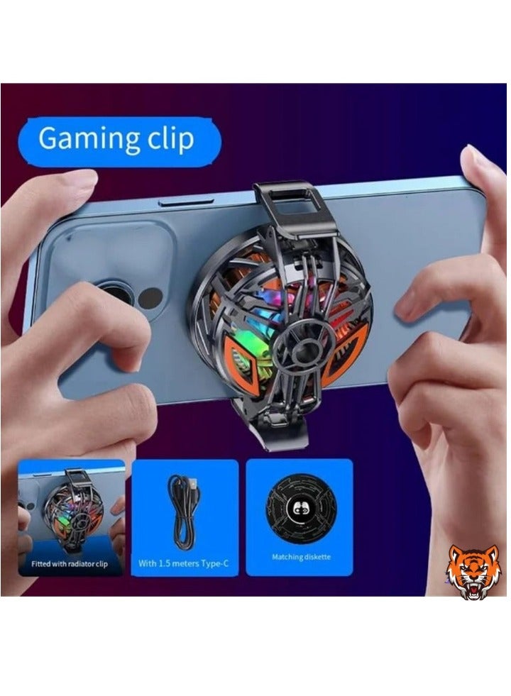 TIGER Mobile Phone Radiator Cooler – Magnetic Semiconductor Refrigeration Clip with Dual Cooling for Live Streaming and Smartphones - Image 2