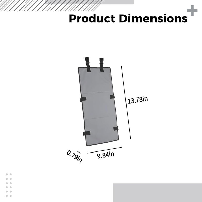 Gray Bunk Bed Ladder Cover, Polyester Guardrail, Youngsters Climbing Preventer, Anti-Fall Aid - Image 2