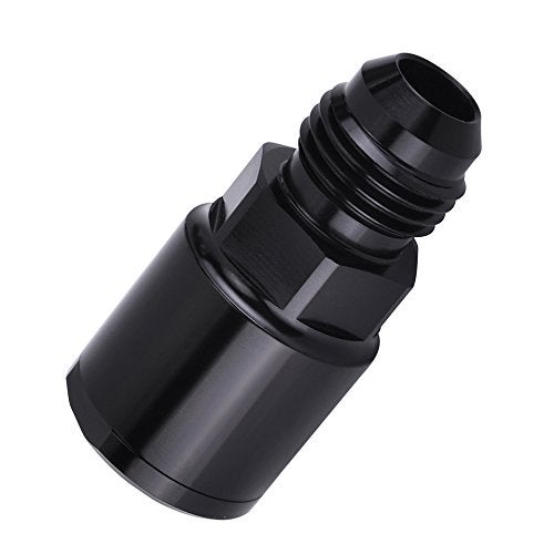 ESPEEDER SYKRSS Aluminum 6AN Male Flare to 5/16 SAE Quick Disconnect Female EFI Fitting Adapters Black - Image 2