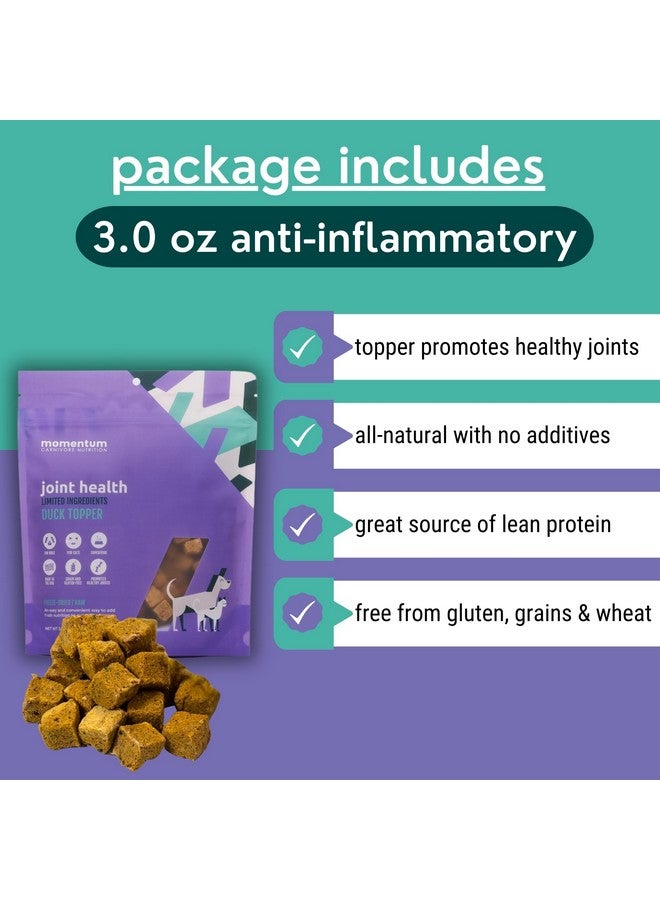 Momentum Carnivore Nutrition Freeze-Dried Anti-Inflammatory Pet Food Topper - Single-Ingredient Raw Supplement - Supports Joint Health & Reduces Inflammation for Dogs and Cats - 3 oz Pack - Image 5