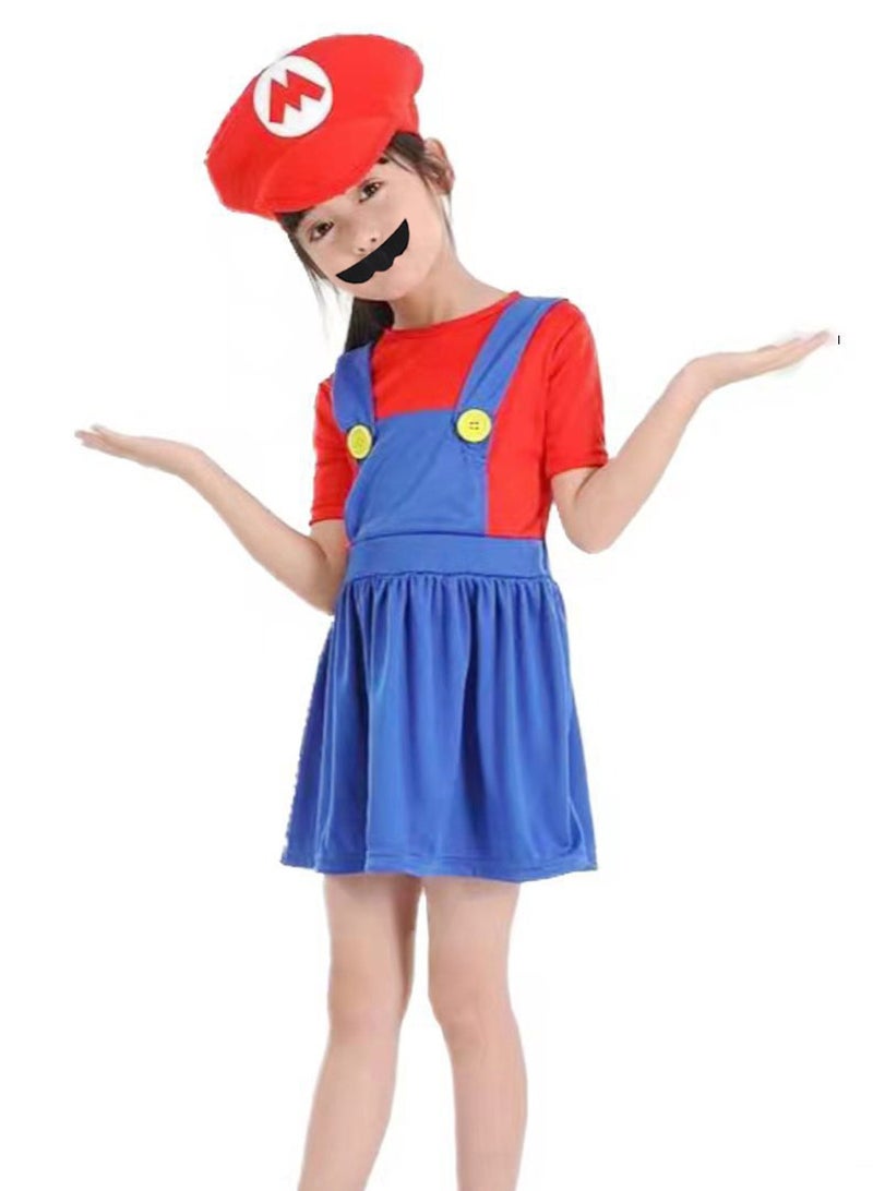 Little Boys Super Role Play Jumpsuit with Hat and Beard Children's Holiday Party Costume Dress up Costume Dress Cosplay - Image 1