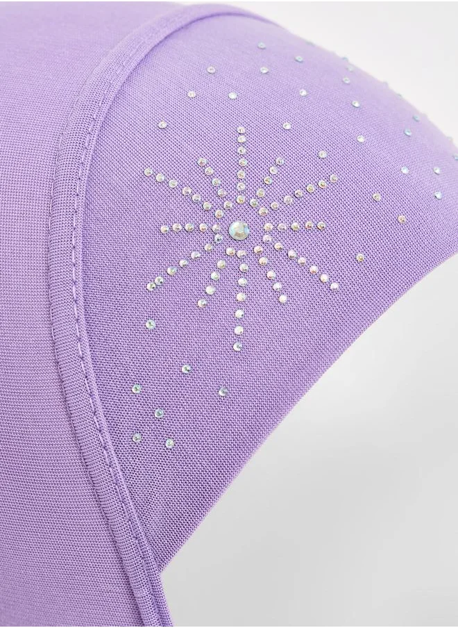 Styli Rhinestone Decorated Gauze Hijab