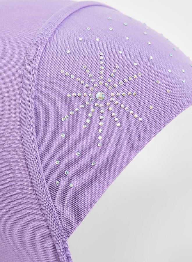 Styli Rhinestone Decorated Gauze Hijab - Image 4