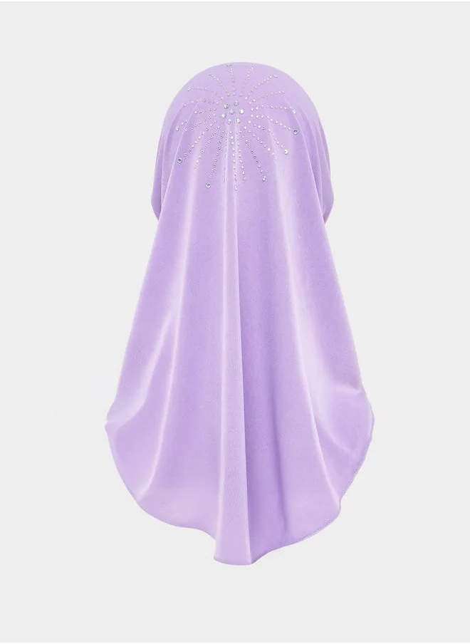 Styli Rhinestone Decorated Gauze Hijab