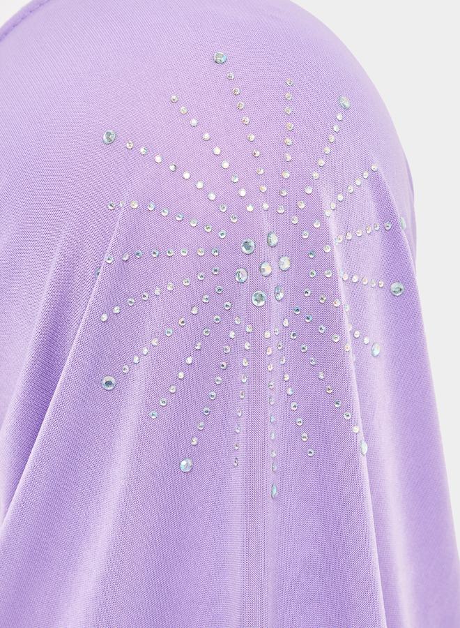 Styli Rhinestone Decorated Gauze Hijab - Image 3