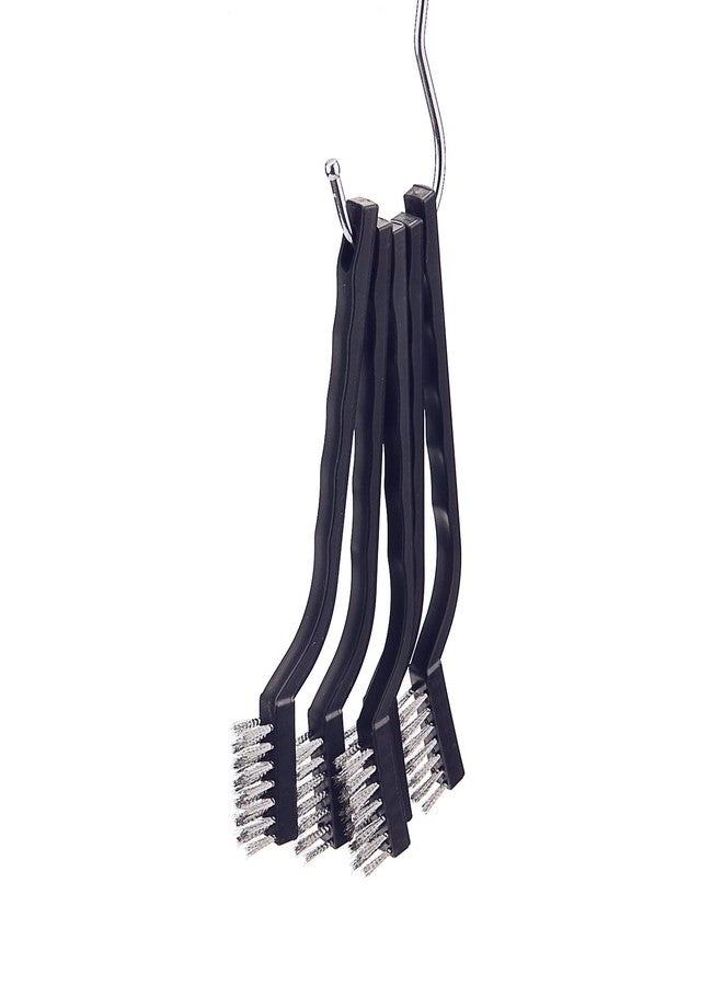 Sunmns 20 Pieces Mini Handle Stainless Steel Wire Bristles Brush Set for Cleaning Welding Slag, Stain and Rust (Silvery) - Image 4