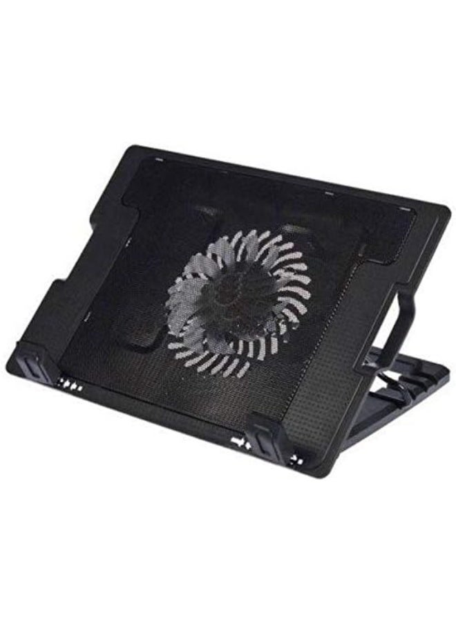 Laptop cooling pad with quiet fan and LED lighting – with two USB ports – suitable for devices from 9 to 17 inches - Image 2