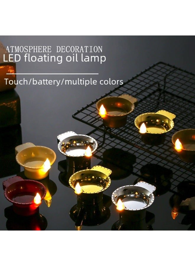 توب ون مجموعة ديا LED مزخرفة مكونة من 6 قطع - ذهبي، تعمل بالبطارية مع مستشعر للمياه - Image 2