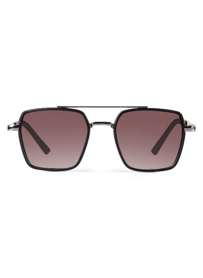 Woggles UV- Protected Brown Gradient Square Sunglasses  - Image 4