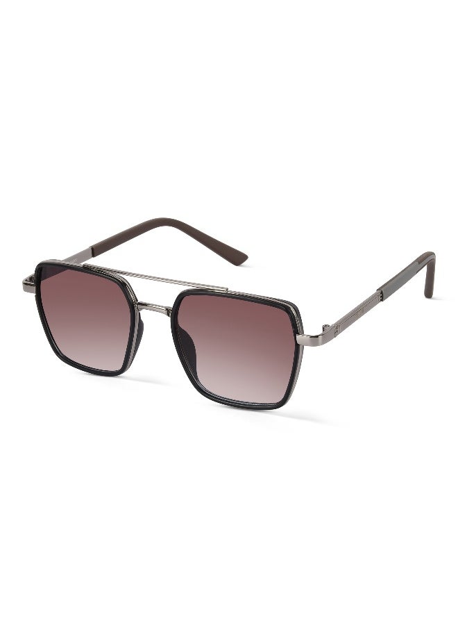 Woggles UV- Protected Brown Gradient Square Sunglasses  - Image 1