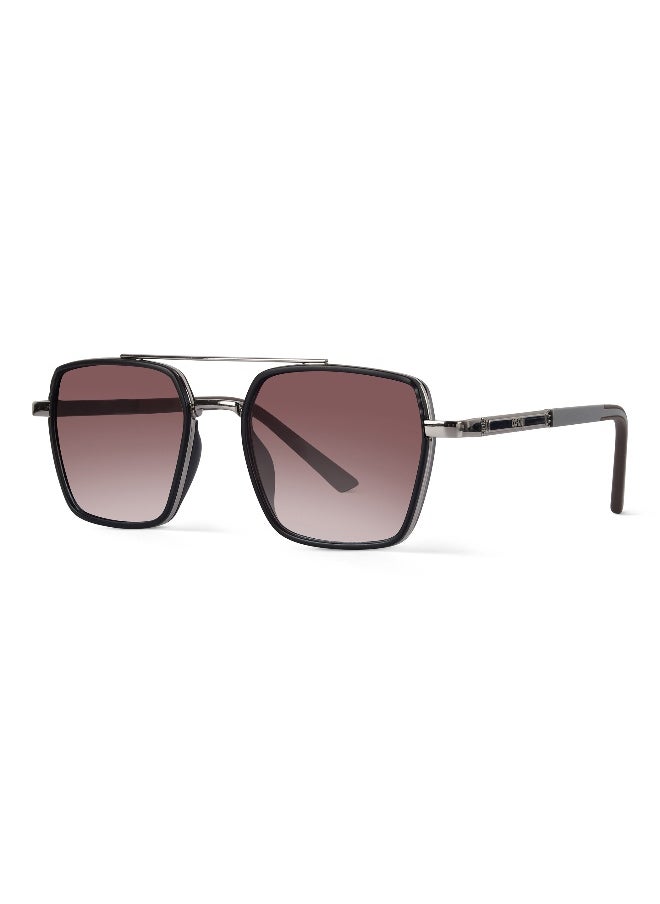 Woggles UV- Protected Brown Gradient Square Sunglasses  - Image 5