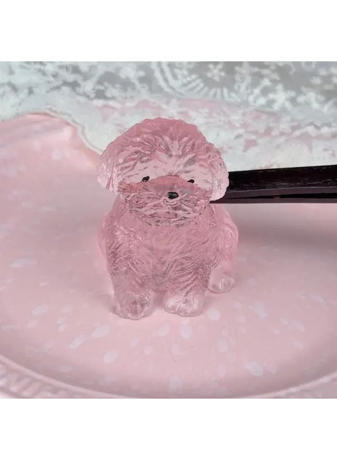 Cute Pink Teddy Dog Soft TPR Squishy Toy For Kids Sensory Play Birthday Gift - Image 4
