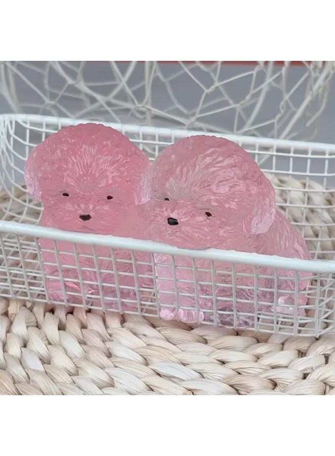 Cute Pink Teddy Dog Soft TPR Squishy Toy For Kids Sensory Play Birthday Gift - Image 5