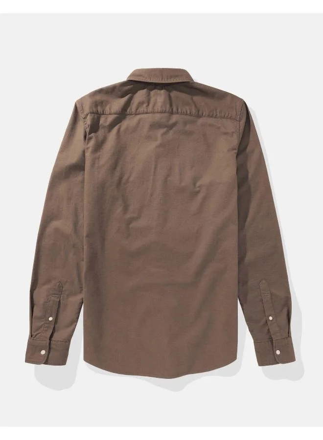American Eagle AE Slim Fit Flex Oxford Button-Up Shirt