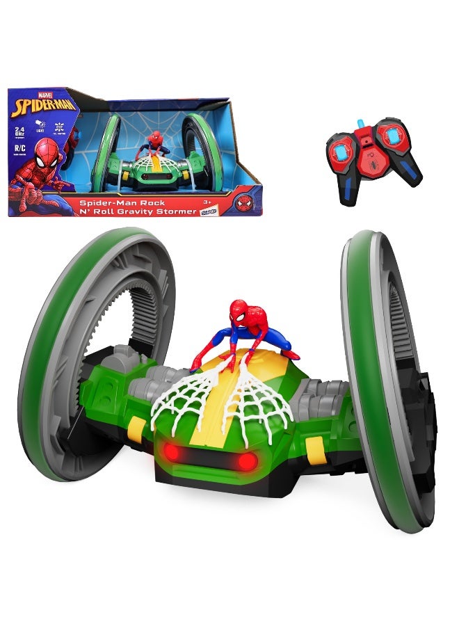 Marvel Spider Man Rock N' Roll Gravity Stormer | 360 Degree & Body Rotate | 2.4 GHz Frequency |Age 3+ - Image 1