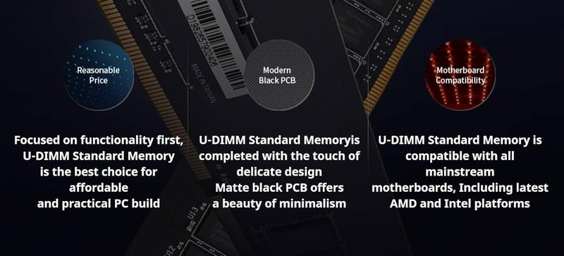 klevv DDR4 8GB (1x8GB) 3200MHz CL22 1.2V UDIMM Desktop Ram Memory SK Hynix Chip (KD48GU880-32N220A) - Image 4