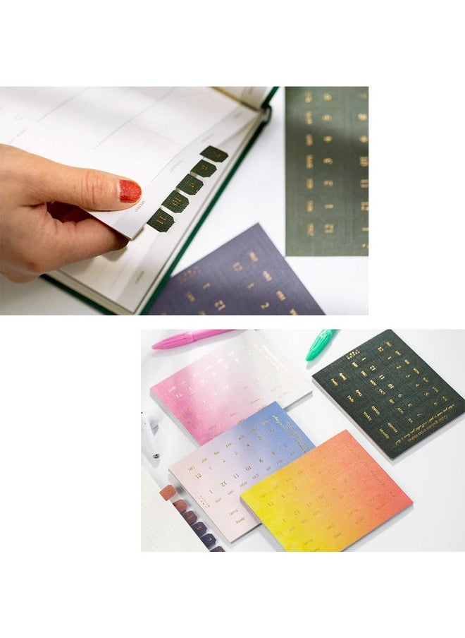 Etncy Life 10 Sheets Monthly Adhesive Index Tabs Colorful Monthly Separator Tabs for Office Study Planners Organizations (All Four Colors)  - Image 5