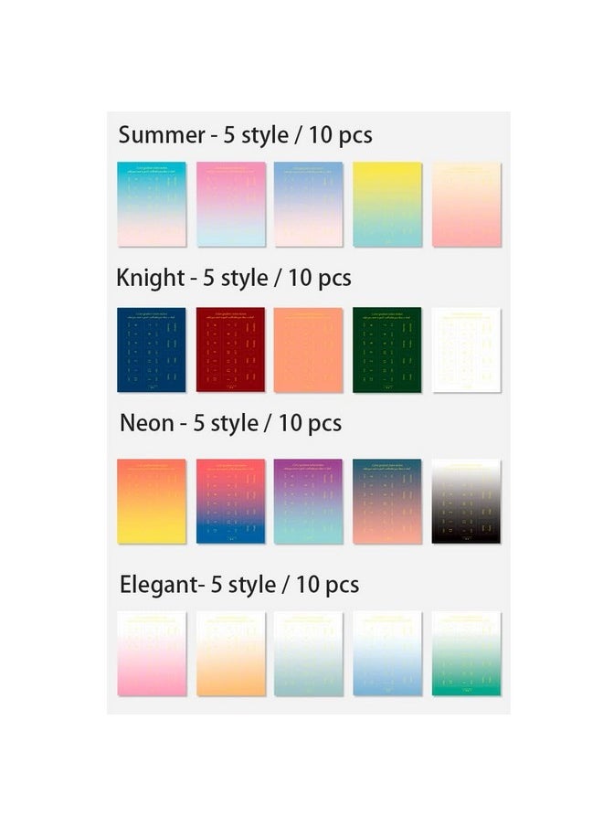 Etncy Life 10 Sheets Monthly Adhesive Index Tabs Colorful Monthly Separator Tabs for Office Study Planners Organizations (All Four Colors)  - Image 2