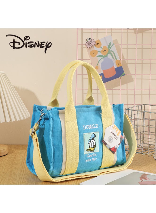 Disney Genuine Strawberry Bear Qiqi Winnie Bear Donald Duck Cartoon Animation Large Capacity Shoulder Bag Spring And Summer Bag-Specifications:Genuine Authorization + Anti-counterfeiting Label-Color:Disney Donald Duck Dopamine Handbag  - Image 1