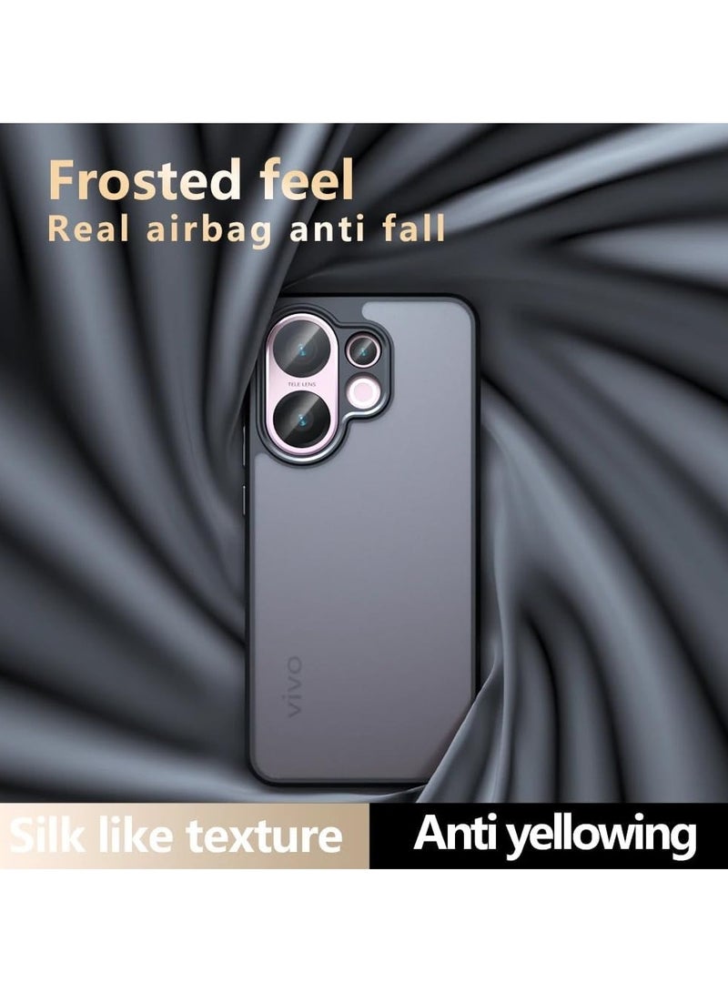 general Protective case compatible with Vivo V60 5G, skin-friendly matte transparent outer shell with airbag protection, anti-yellowing PC+TPU shockproof protective case suitable for Vivo V60. - Image 5