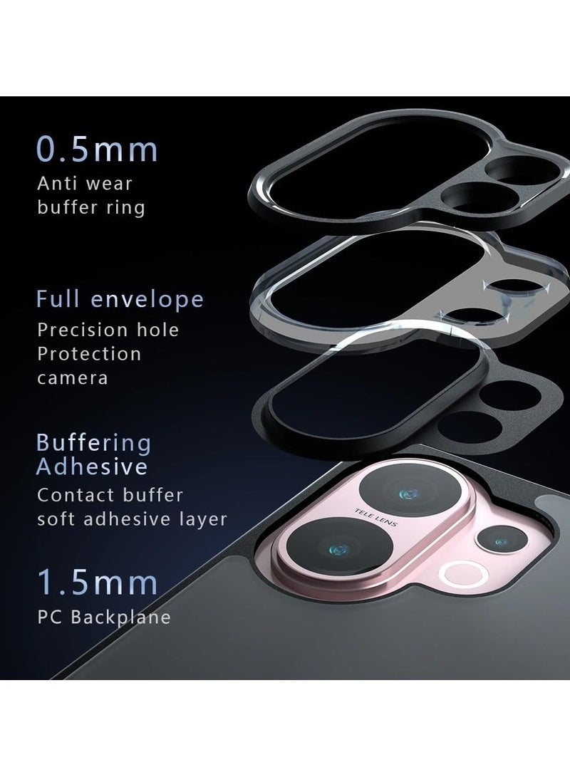 general Protective case compatible with Vivo V60 5G, skin-friendly matte transparent outer shell with airbag protection, anti-yellowing PC+TPU shockproof protective case suitable for Vivo V60. - Image 4