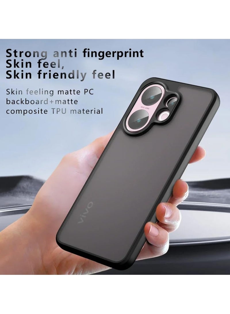 general Protective case compatible with Vivo V60 5G, skin-friendly matte transparent outer shell with airbag protection, anti-yellowing PC+TPU shockproof protective case suitable for Vivo V60. - Image 2