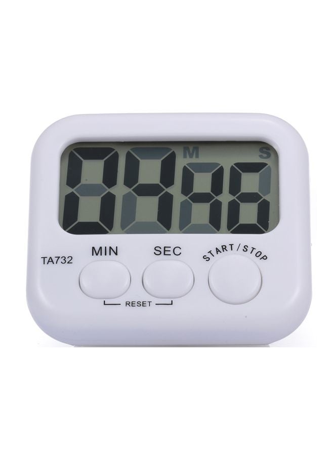NIBEMINENT Digital Kitchen Timer White 80x70x25mm - Image 3
