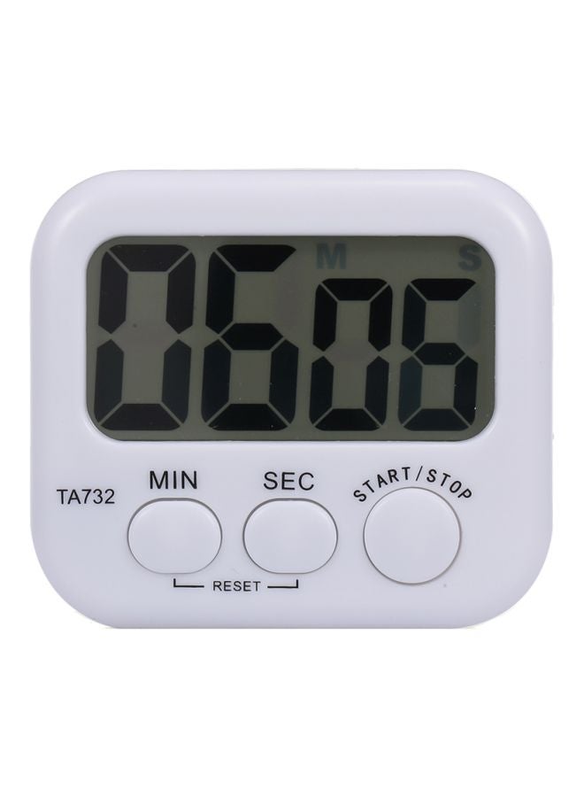 NIBEMINENT Digital Kitchen Timer White 80x70x25mm - Image 1