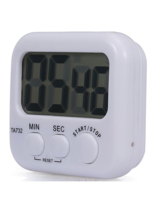 NIBEMINENT Digital Kitchen Timer White 80x70x25mm - Image 2