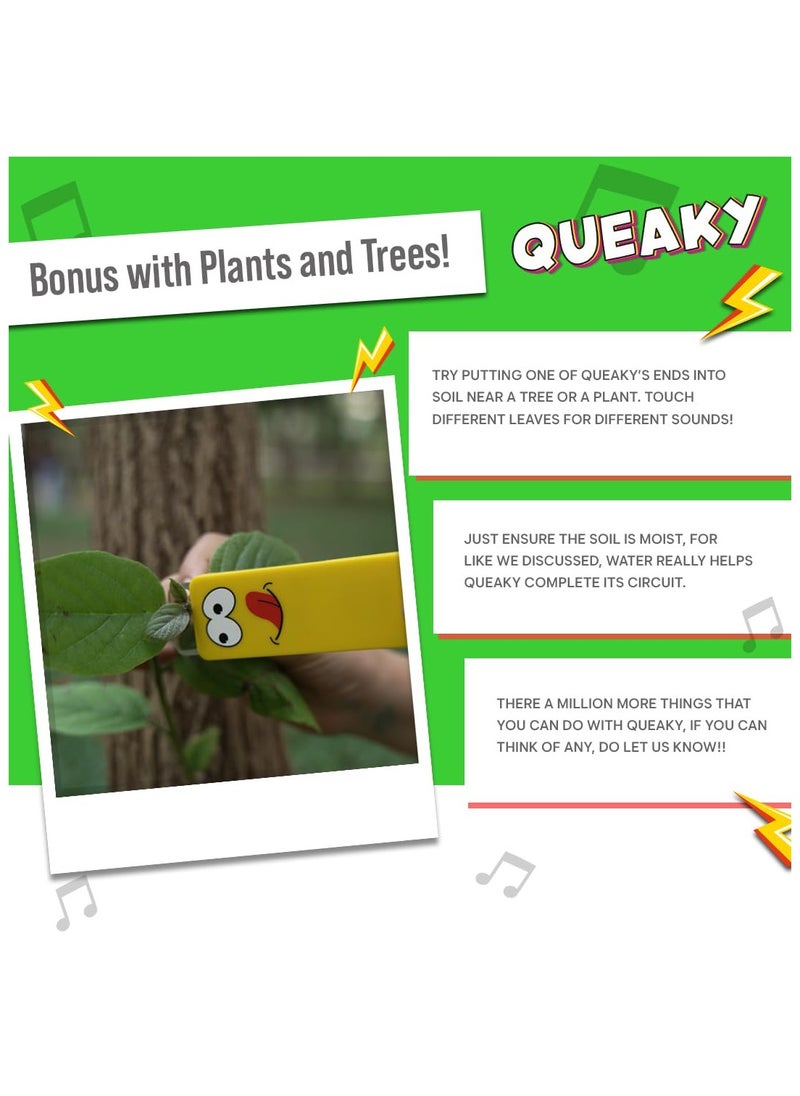 بليكس Queaky - لعبة STEM، أفضل لعبة هدية للأطفال، لعبة مبتسمة مع صوت (أزرق)  - Image 5